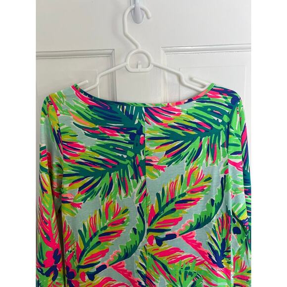 Lilly Pulitzer Women's S Mini Dress 3/4 Sleeve Marlowe Island Time Cotton Shift - Picture 6 of 9